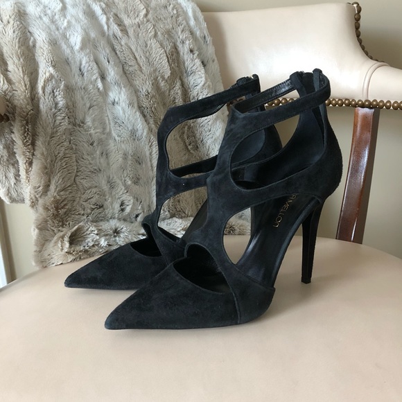 Tamara Mellon Shoes - Tamara Mellon Fever 105 black suede heels